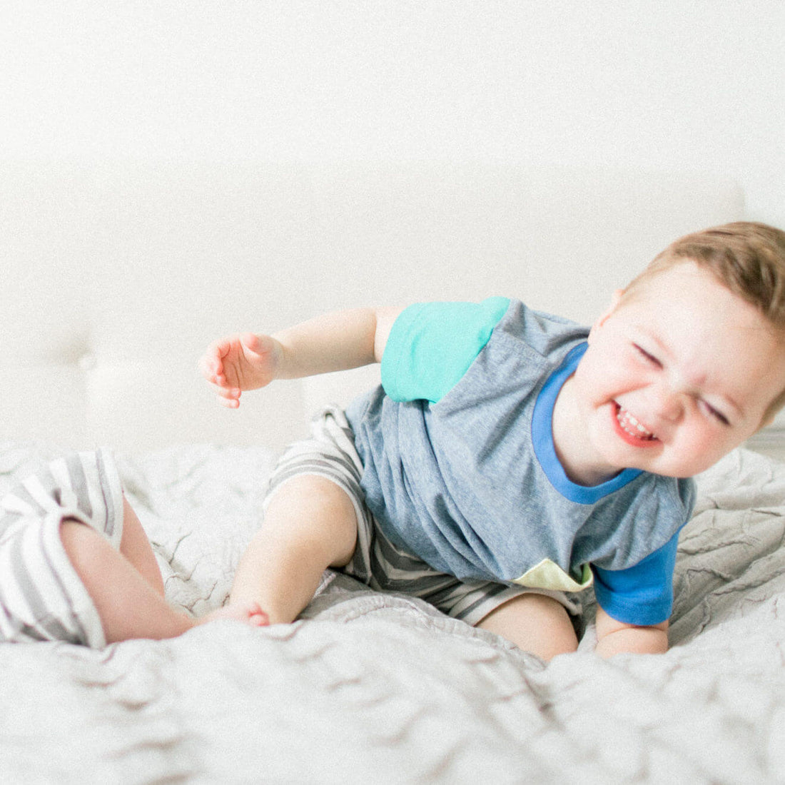 laughing toddler