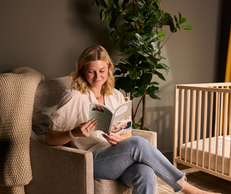 Mom reading MOC book