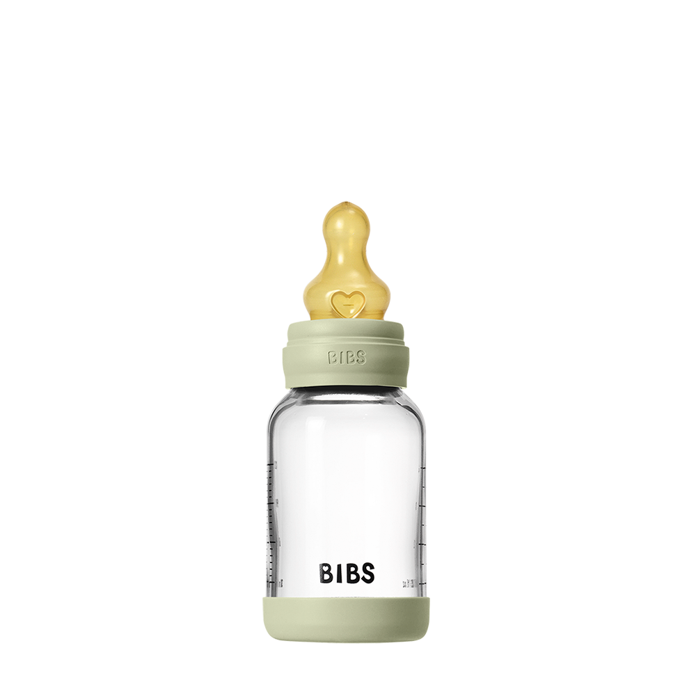 BIBS Baby Glass Bottle with Latex Nipple