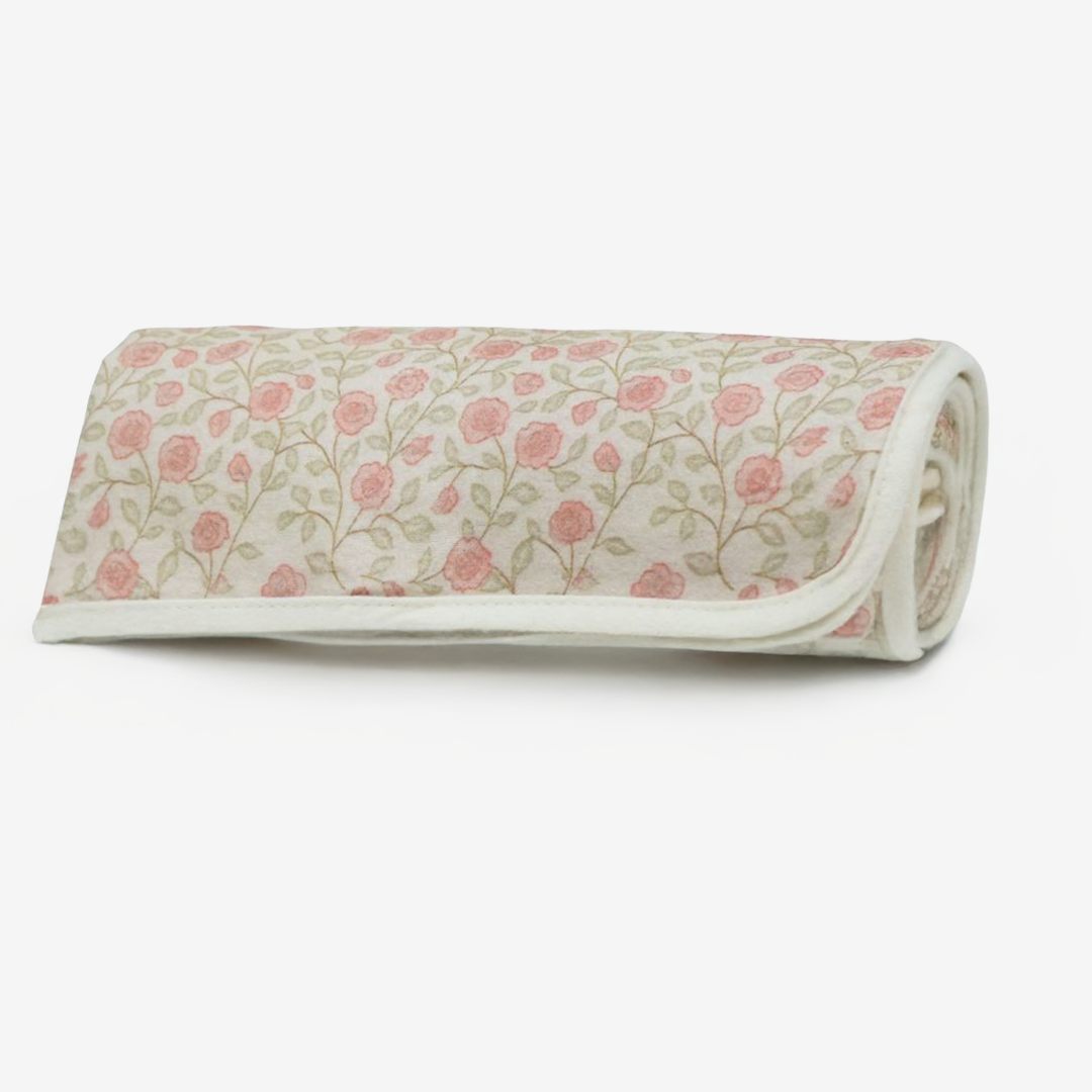 floral patterned swaddle blanket
