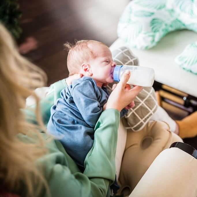 bottle feeding baby