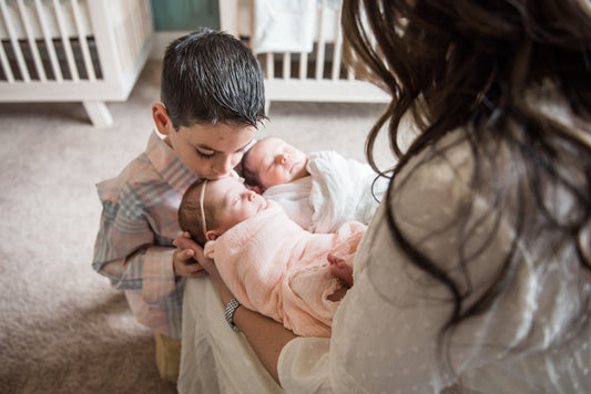 toddler and baby