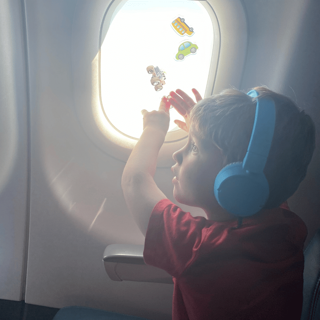 the essentials for flying with a toddler