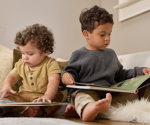 toddlers reading books