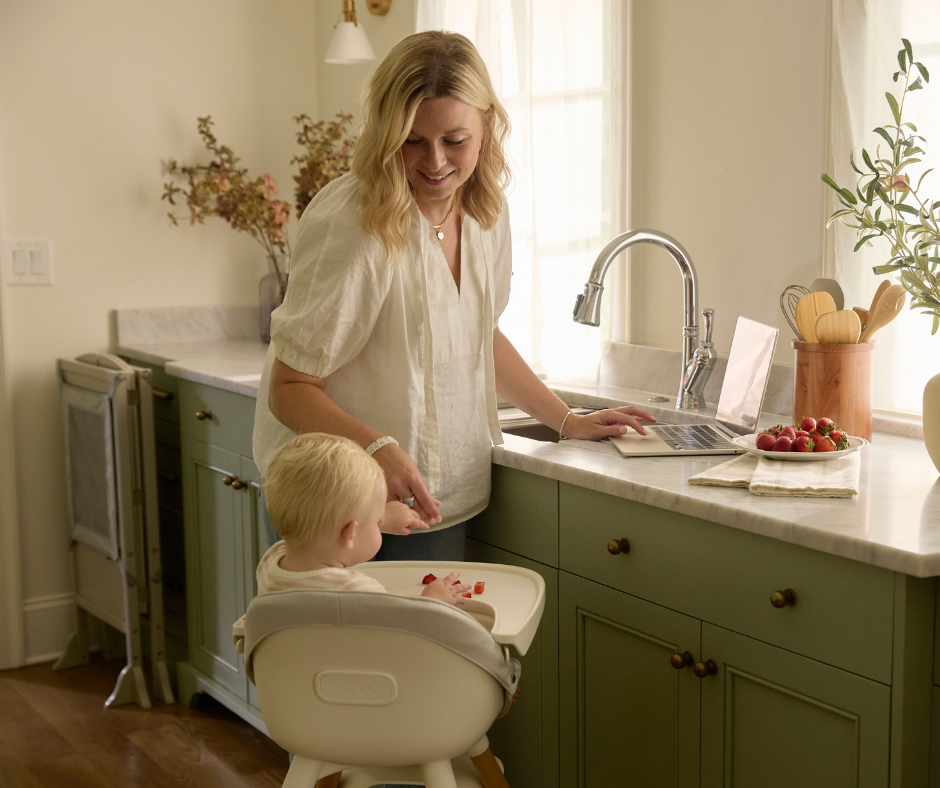 mom in kitchen