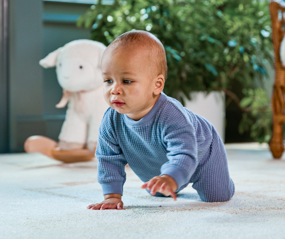 5 month old crawling