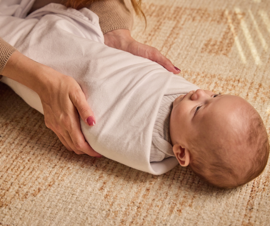 swaddled baby 