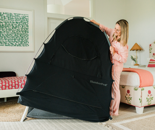 mom putting together slumbered