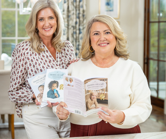 moms on call founders holding the books