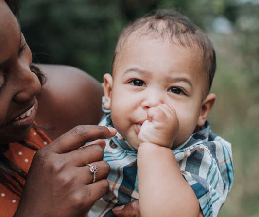 baby sucking his thumb