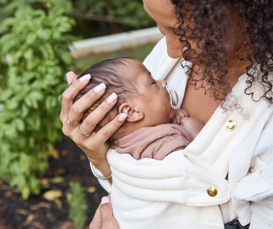 mom holding newborn