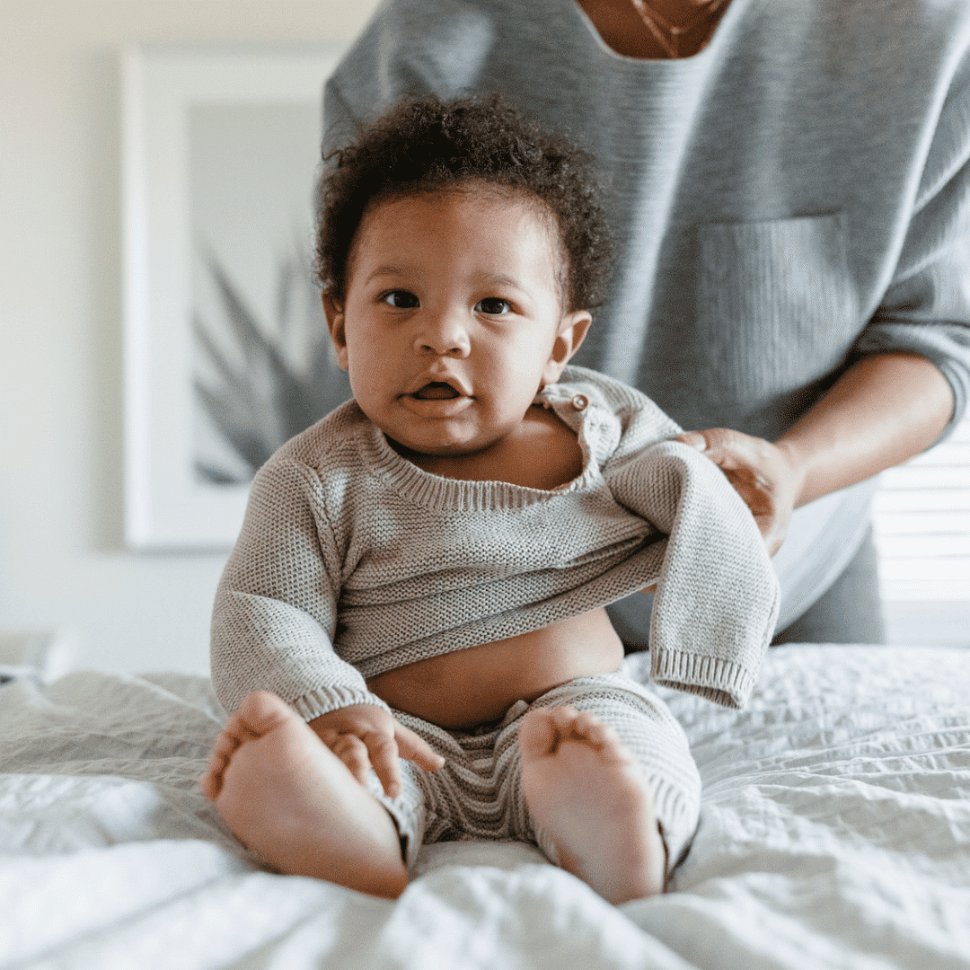getting dressed with babies and toddlers