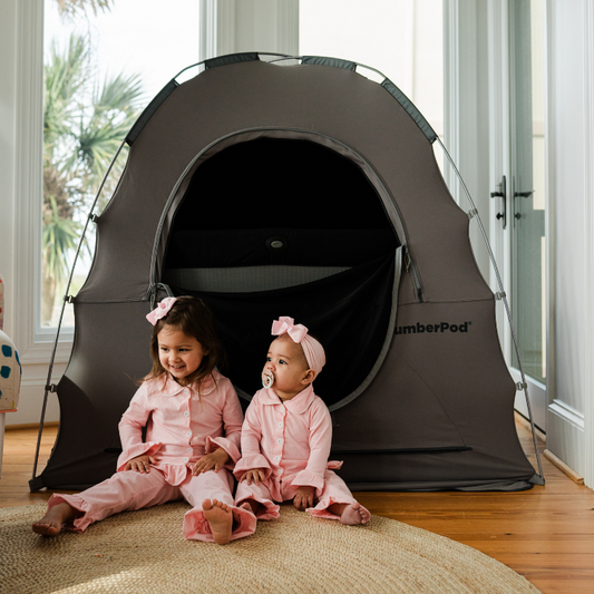 baby and toddler with slumberpod