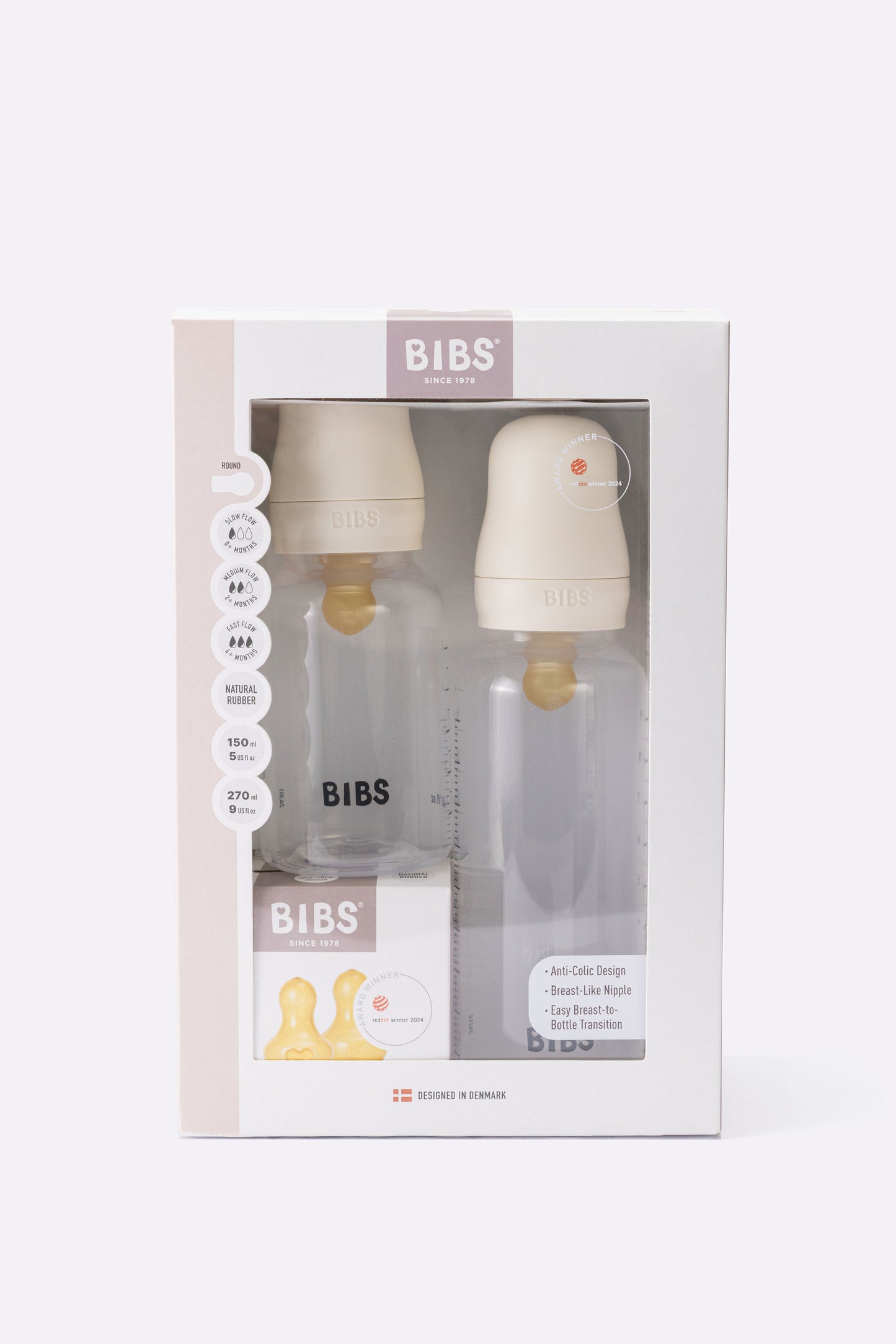BIBS Baby Bottle Grow and Flow Set 150ml & 250ml