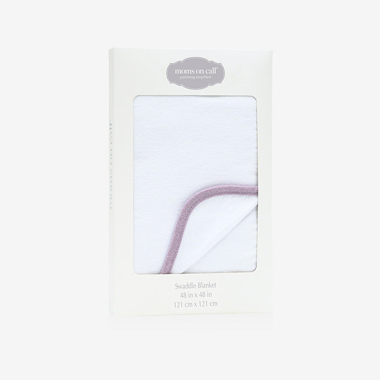 lilac swaddle blanket